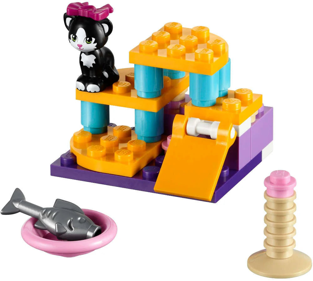 LEGO Friends Pets 3 pz Il Parco Giochi del Gatto, Il Rifugio dello Scoiattolo e La Piccola Oasi della Tartaruga