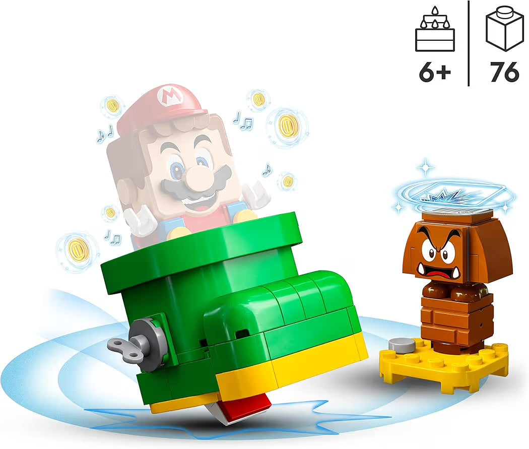 LEGO Super Mario Pack Espansione Scarpa del Goomba Gioco da Collezione si Combina con lo Starter Pack di Mario Bros, Luigi o Peach, Figura di Goomba 71404