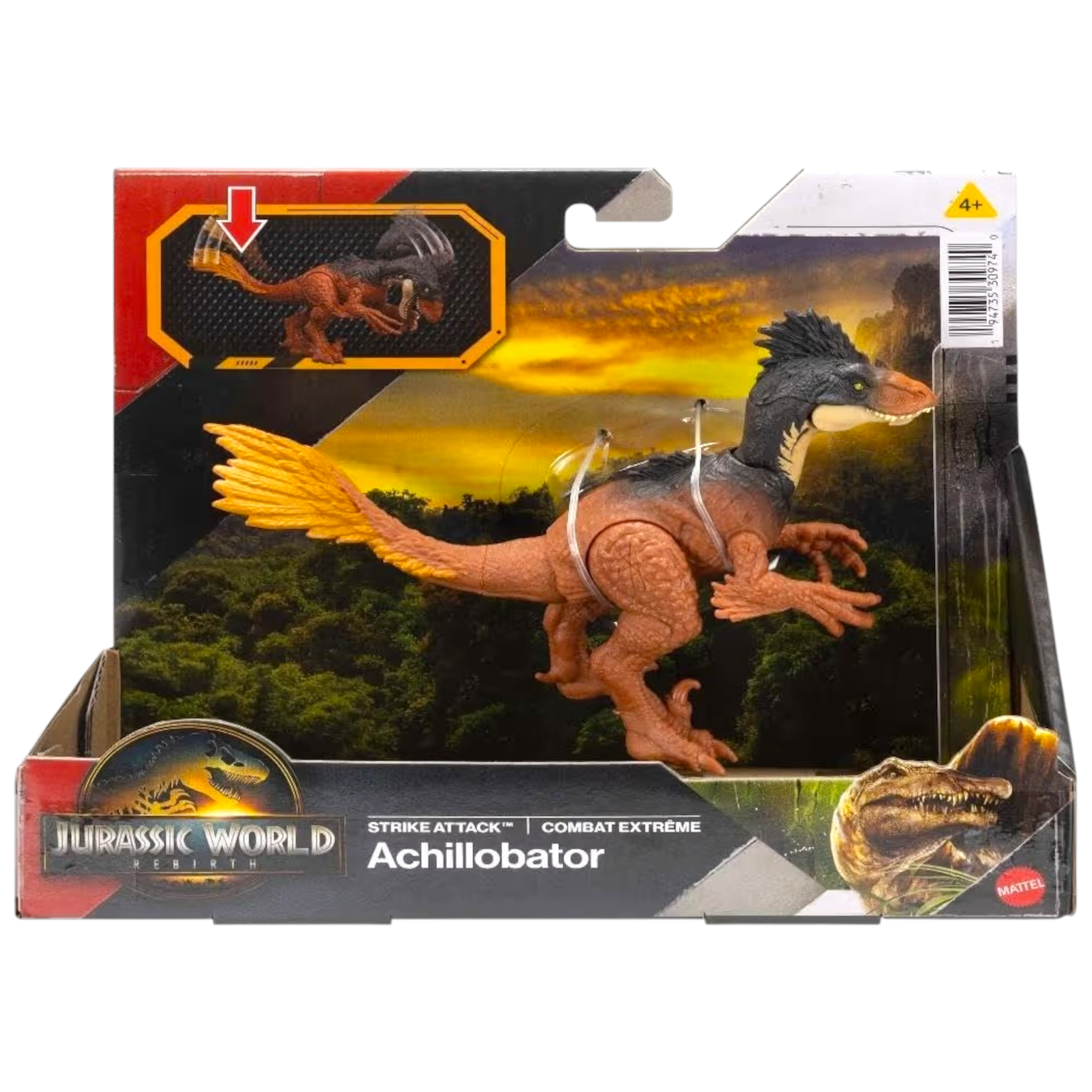 Mattel Jurassic World Rebirth Achillobator Strike Attack