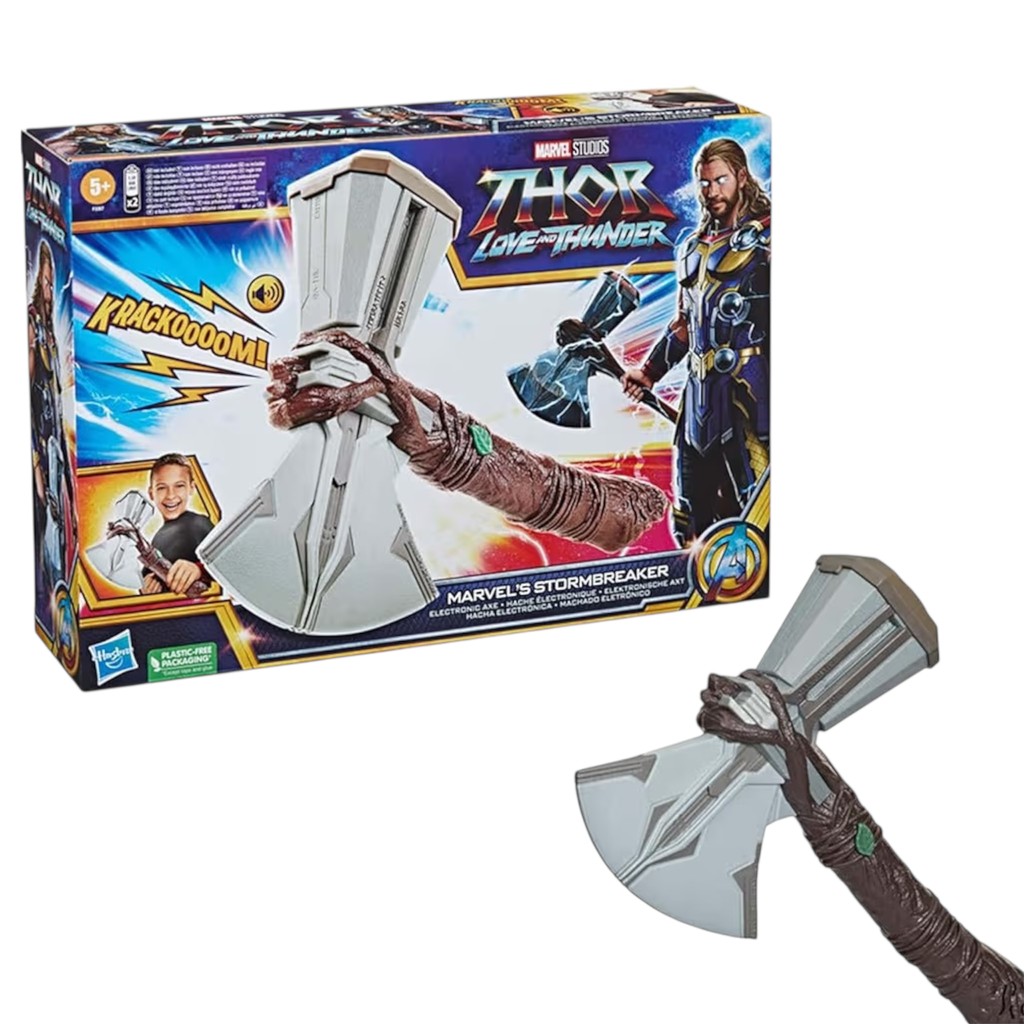 Hasbro Thor: Love And Thunder, Ascia Elettronica con effetti sonori