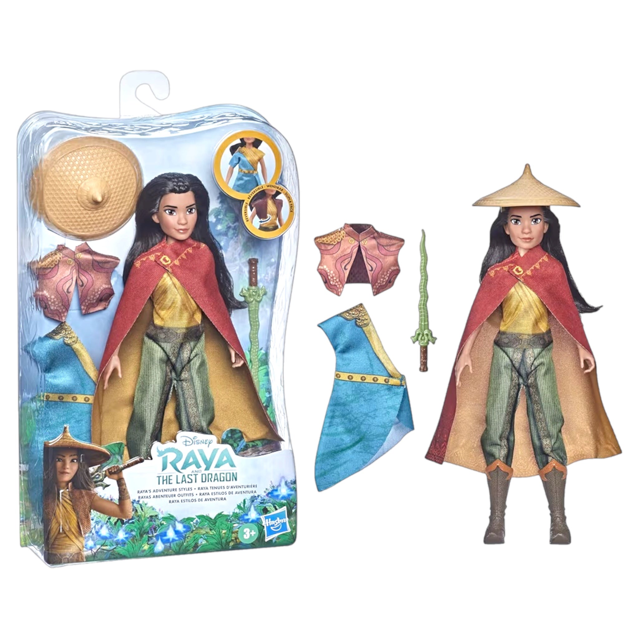 Hasbro Disney Princess Incredibili Avventure di Raya e l'ultimo drago bambola con accessori