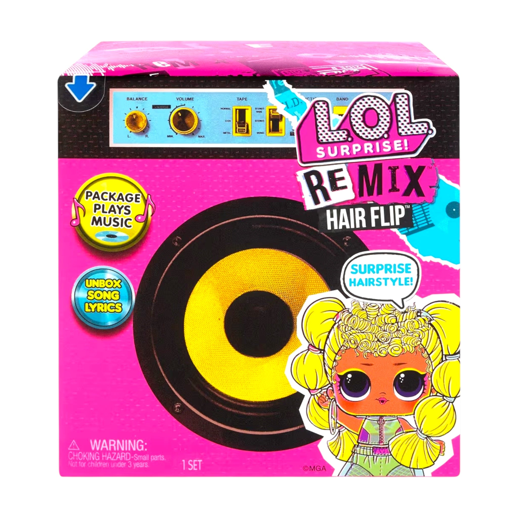 L.O.L. Surprise! Remix Hair flip Scopri 15 Sorprese con Accessori alla Moda Collezionabile