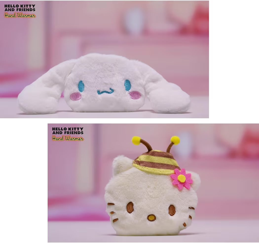 HELLO KITTY Sbabam Funny Box Scaldamani Portatile Riutilizzabile 1pz Kuromi, Cinnamoroll e My Melody
