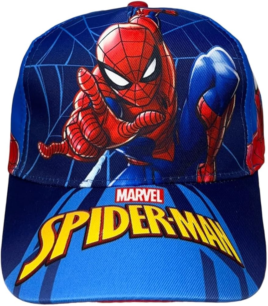 Cappellino Spider-Man da baseball Parasole Regolabile Velcro Misura 54 cm