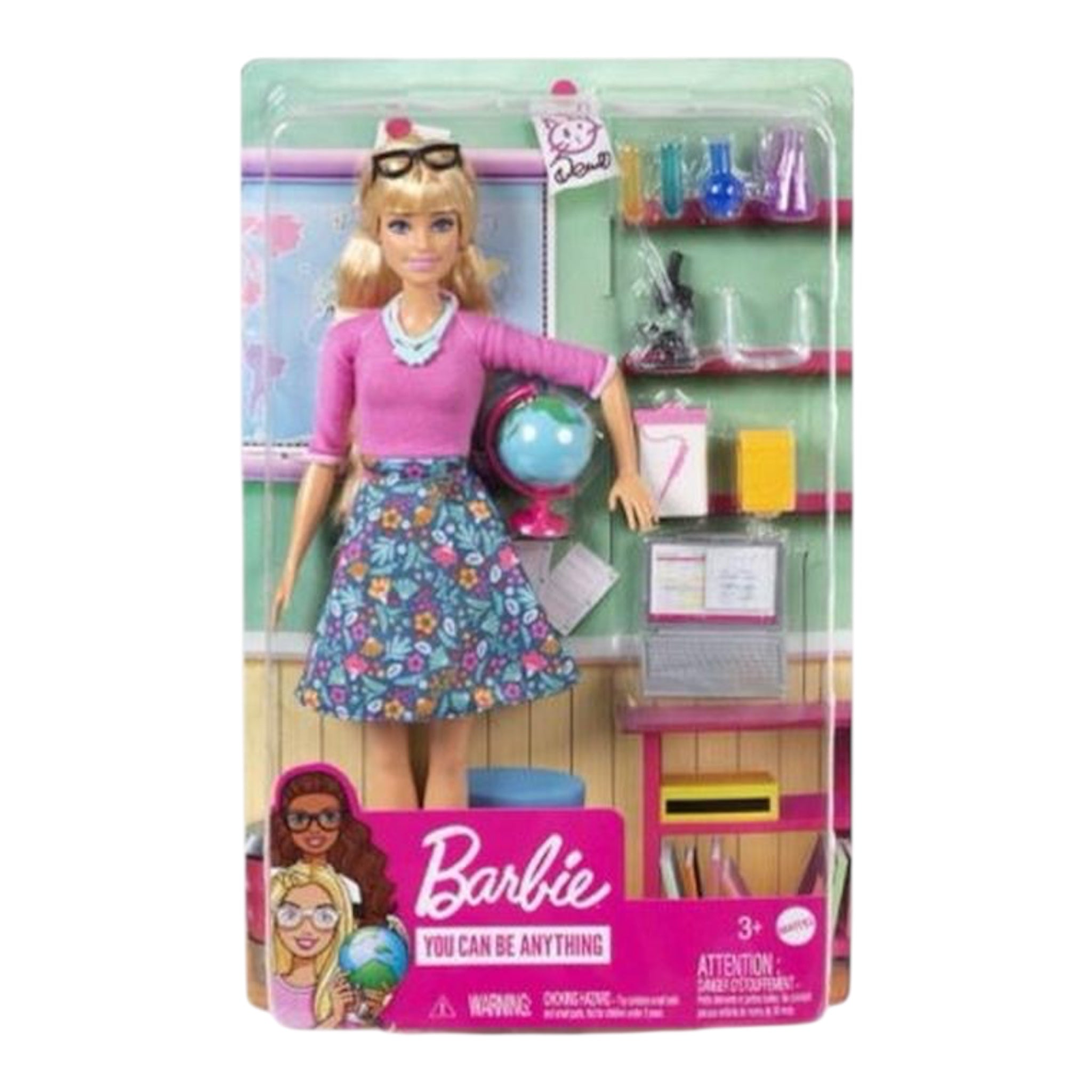 Barbie Insegnante Bambola Mattel con Abbigliamento e Accessori