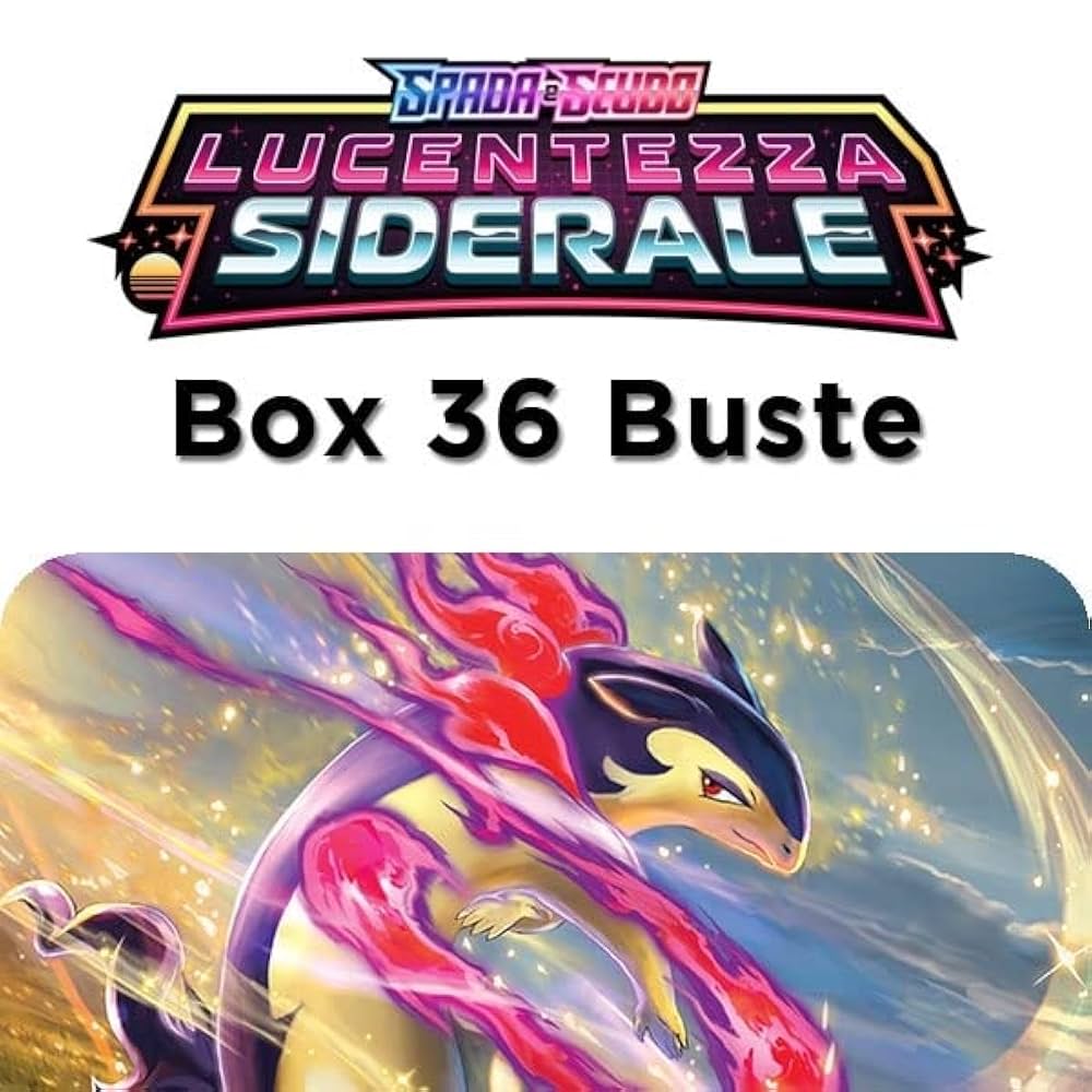 Pokemon Spada e Scudo Lucentezza Siderale booster box 36 bustine(IT)