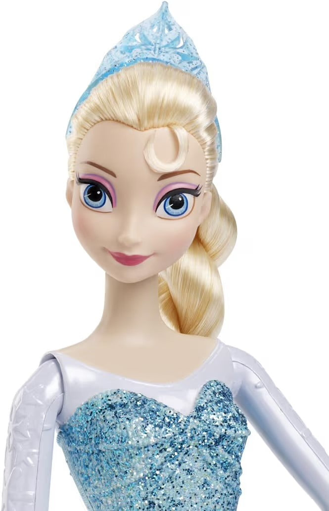 Mattel Disney Princess Frozen Elsa Potere di Ghiaccio Bambola Si Illumina 2014 lancia fiocchi