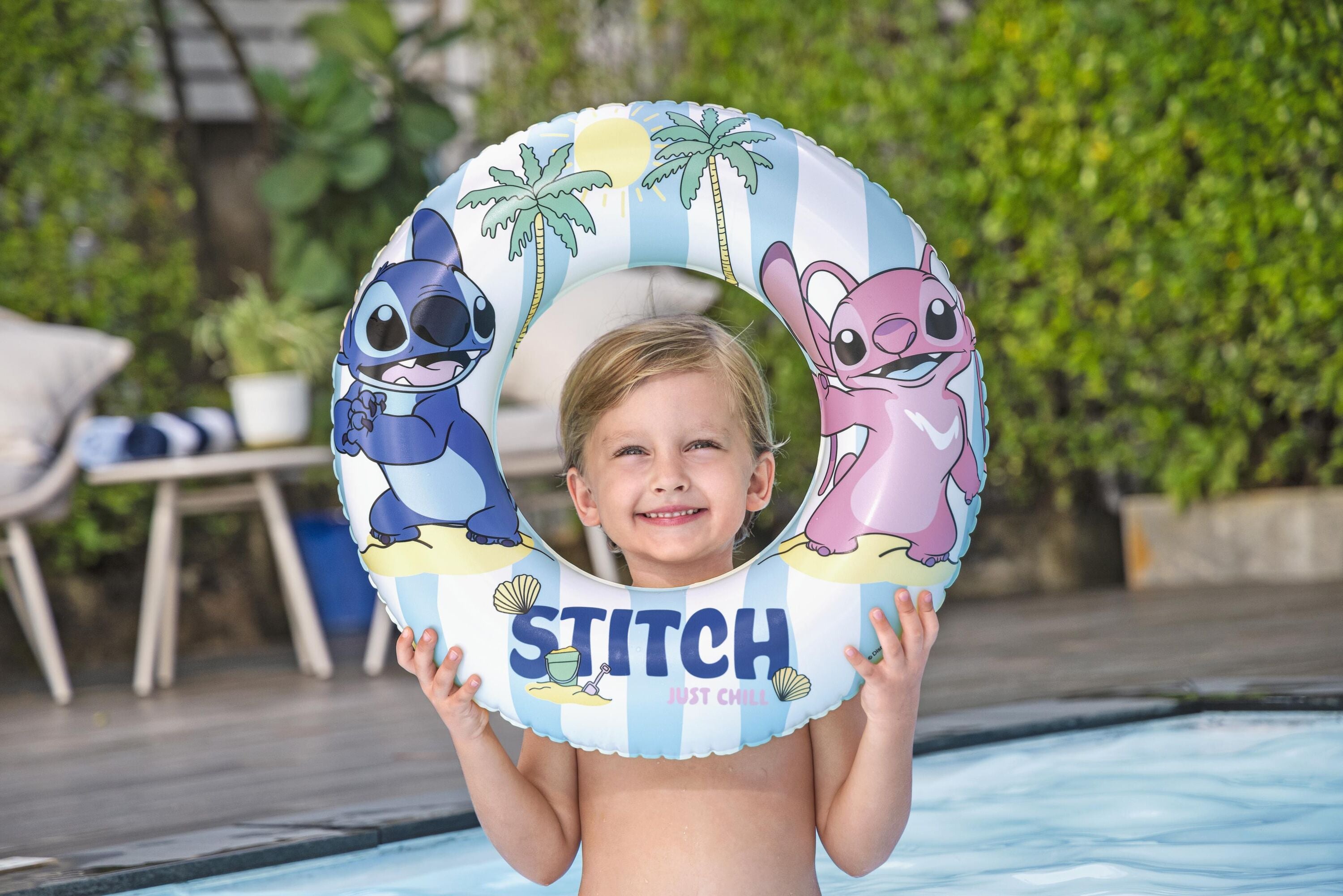 DISNEY STITCH Bestway Ciambella Gonfiabile 56cm Salvagente per Bambini Piscina Mare