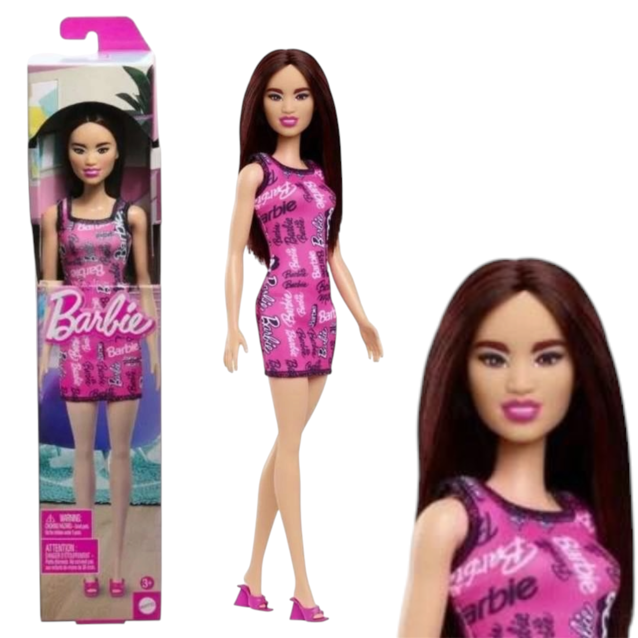 Mattel Barbie Fashion Doll Asiatica con Abbigliamento Elegante e Design Iconico