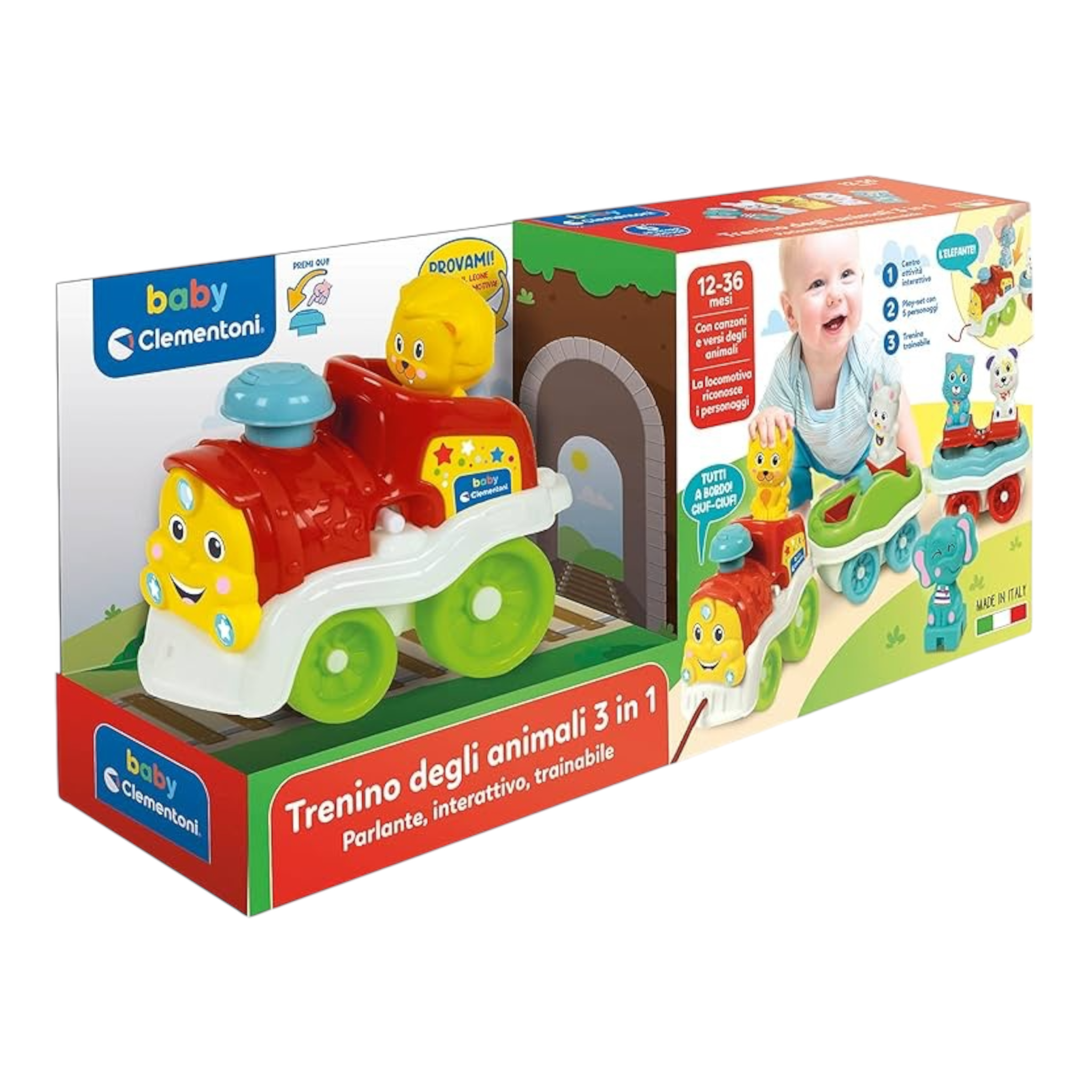 Baby Clementoni Il Trenino in Fattoria Bambini 12-36 Mesi