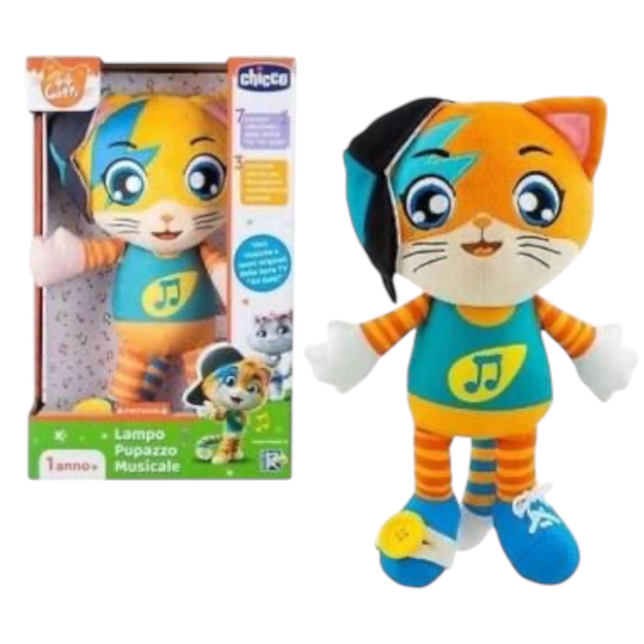 Chicco Gioco Pupazzo Lampo, 44 Gatti, 1 Anno +