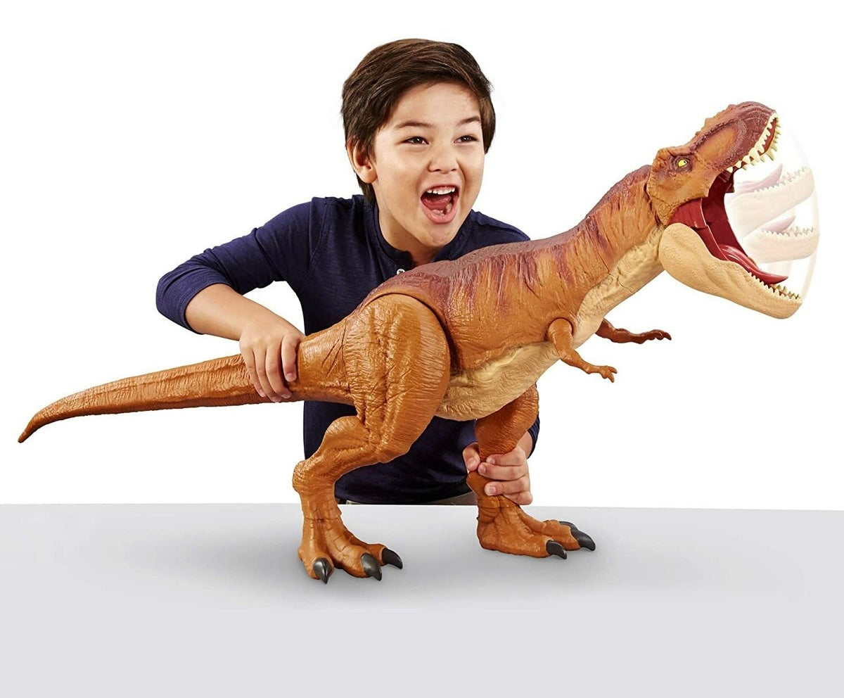Mattel Jurassic World Camp Cretaceo Super Colossale lungo 100 cm Tyrannosaurus T-Rex Dinosauro Gigante Giocattolo