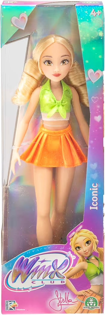 Giochi Preziosi Winx Stella Iconic 27 cm Snodata con Outfit Glamour della Serie TV