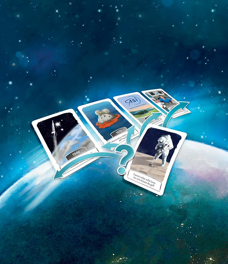 Asmodee Gioco da Tavolo 2-6 Giocatori TimeLine ASI ESA (Agenzia Spaziale Italiana e Agenzia Spaziale Europea) Metti Alla Prova le Tue Conoscenze sull'Astronomia 8 Anni