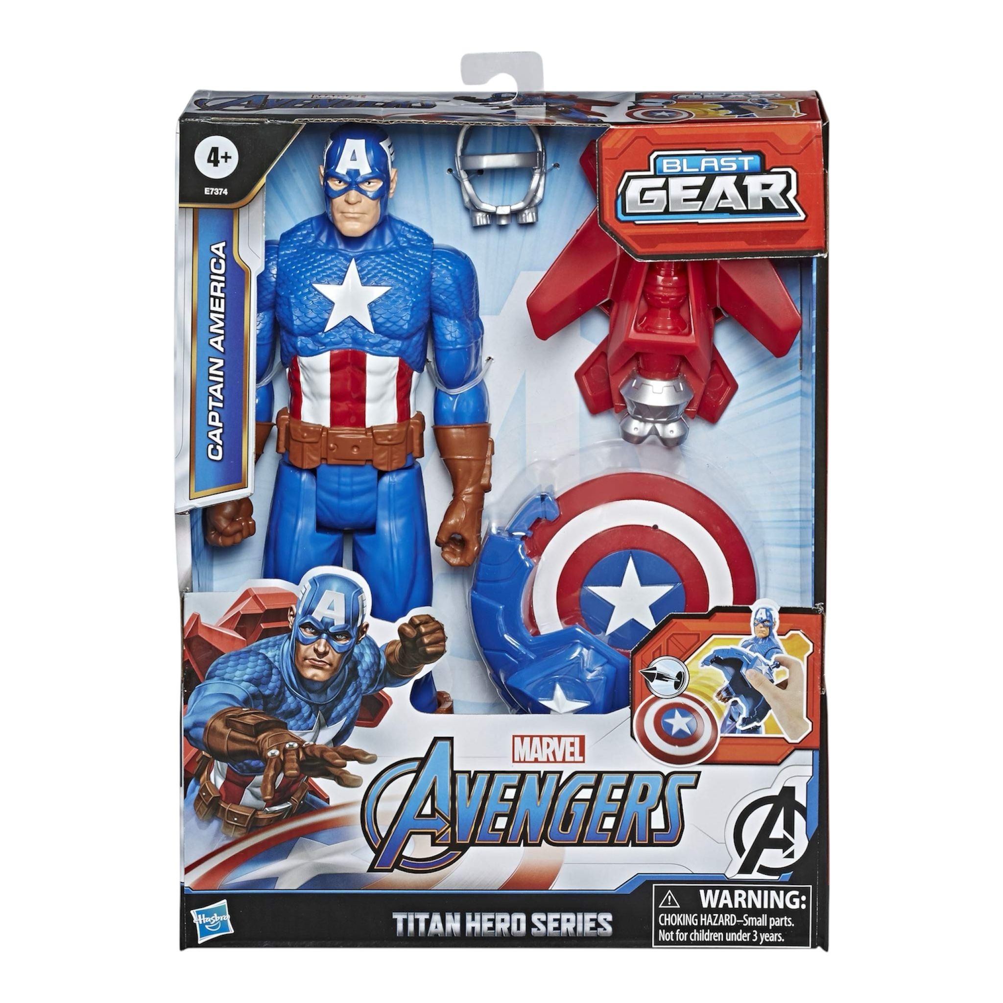 Hasbro Captain America 30 cm - Avengers Titan Hero Blast Gear