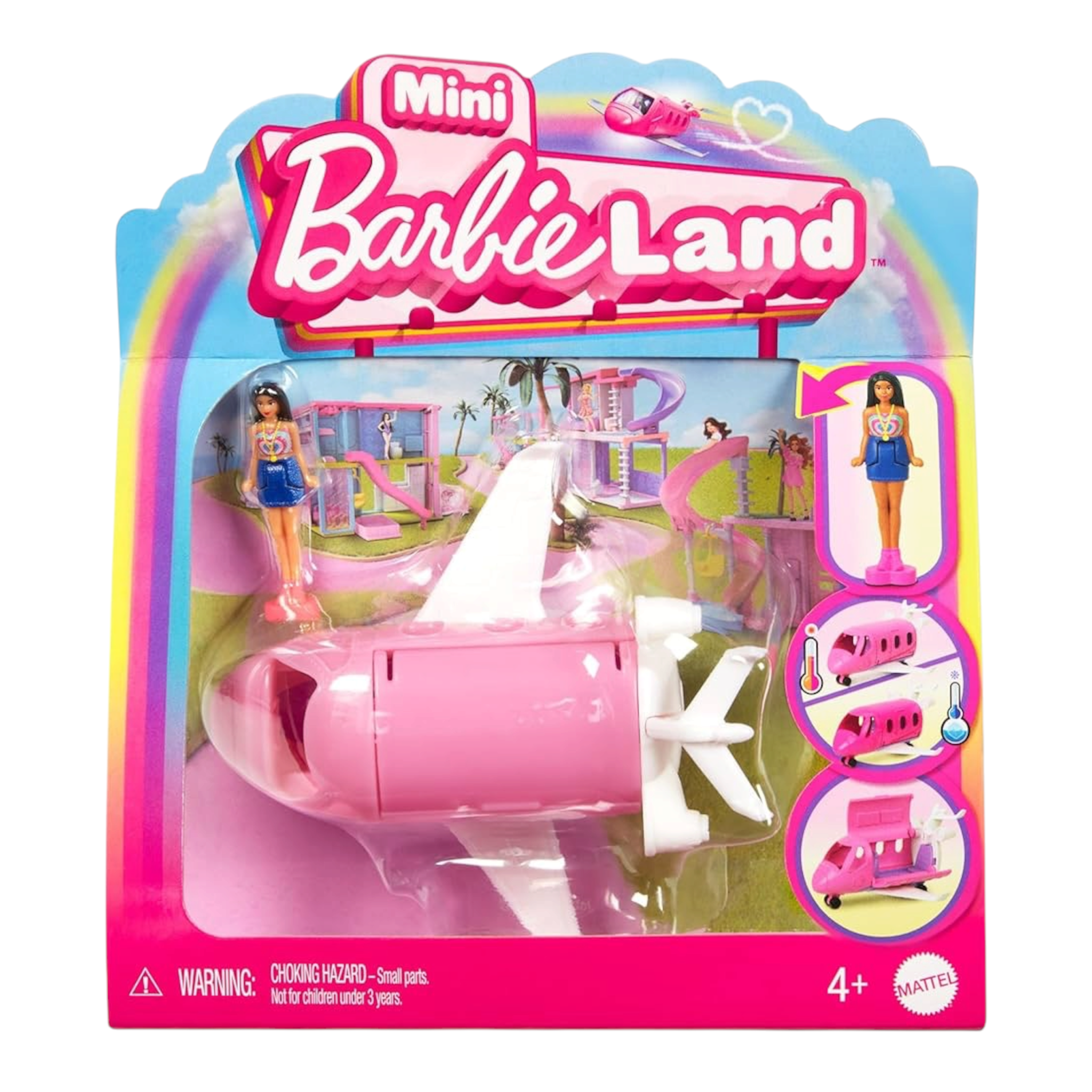 Mattel Barbie Mini BarbieLand Aereo dei Sogni HYF40 con Mini Bambola e Veicolo