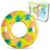 Intex Ciambella Gonfiabile Mare, Piscina e Relax Estivo Tropicale con Maniglie Multicolore 107 cm