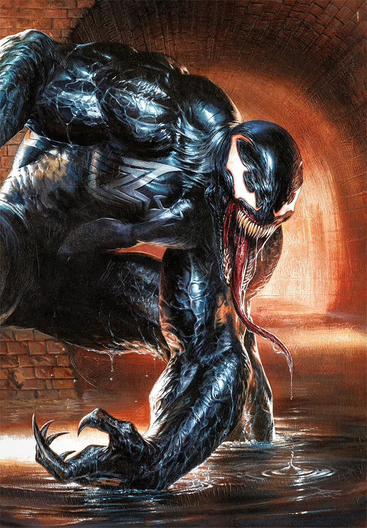 Clementoni Venom 1000 Pezzi con Poster Incluso Marvel Puzzle Supereroi, Divertimento Per Adulti, Made In Italy Multicolore