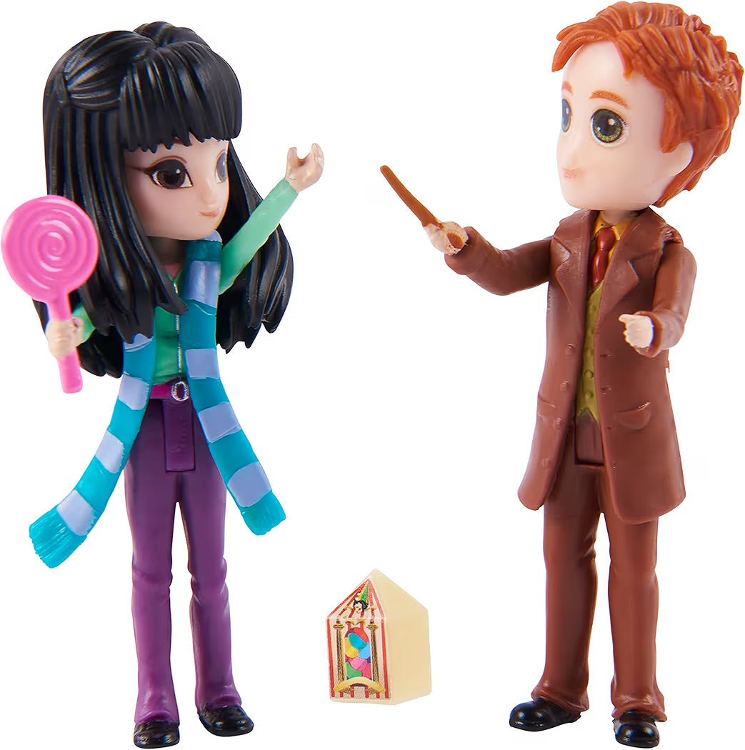 Spin Master Harry Potter Wizarding World Set Amicizia Ron Weasley e Calì Patil - George Weasley e Cho Chang 7,5 cm