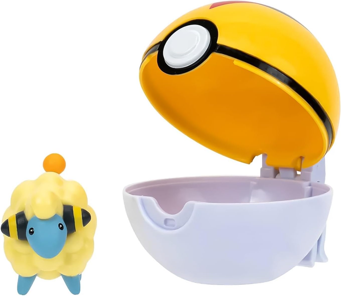 Pokémon Clip’n’Go Mareep con Level Ball PKW3137 Personaggio 5 cm