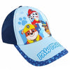 Cappellino Blu Scuro Bambino Paw Patrol Rubble Marshall Chase Baseball con Visiera Parasole Regolabile Velcro 53 cm
