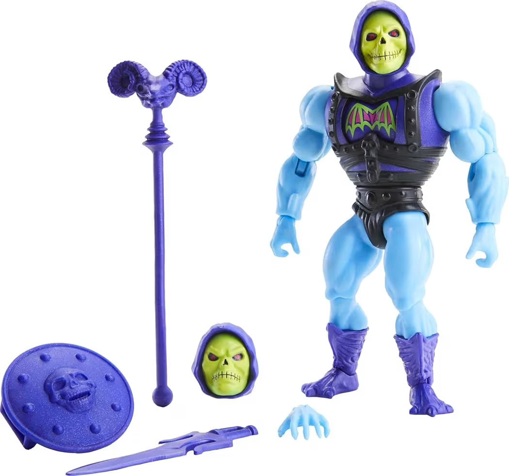 Mattel Masters of the Universe Origins Battle Armor Skeletor Deluxe – Action Figure Motu Snodabile con Armatura e Accessori