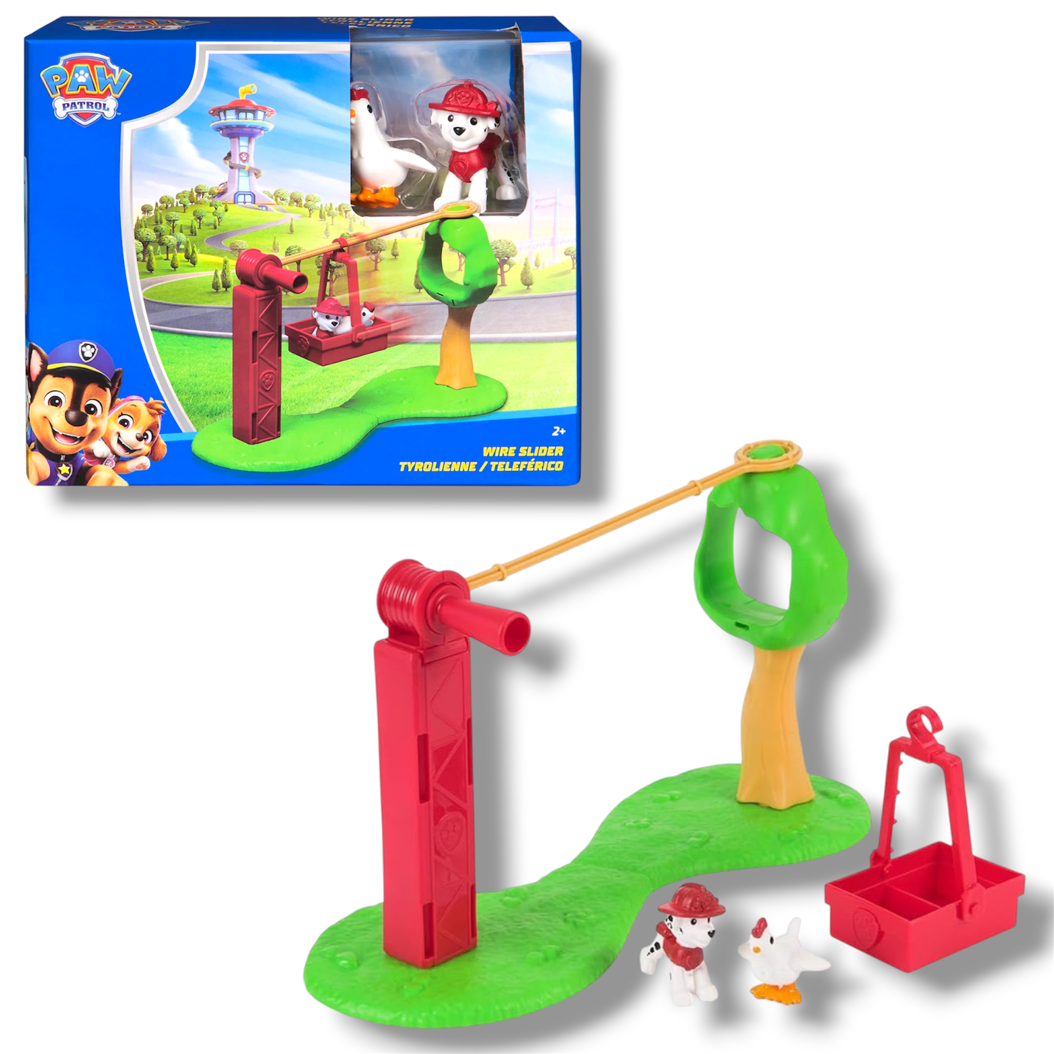 Spin Master Paw Patrol Playset Marshall con Funivia Scivolo