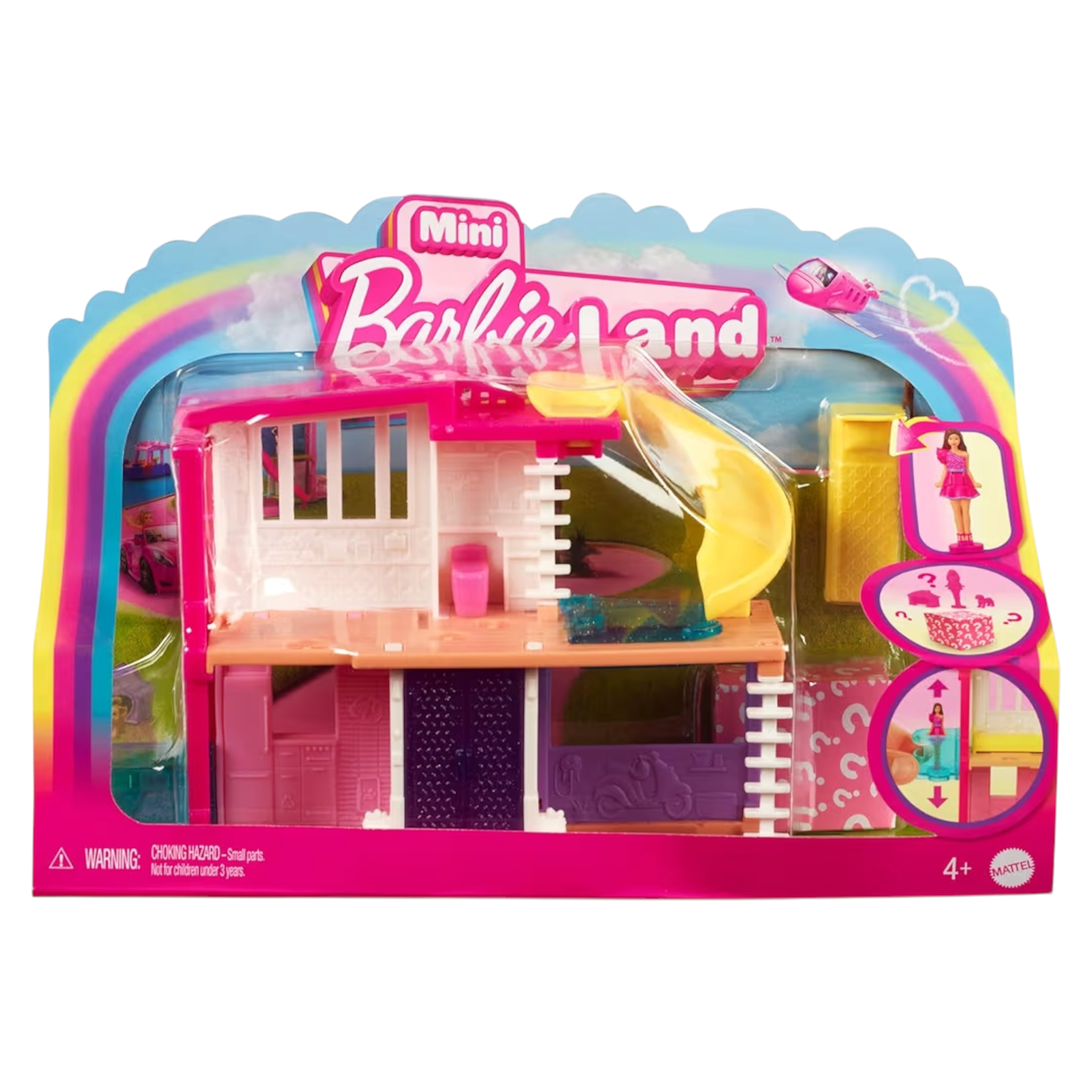 Mattel Barbie Mini BarbieLand Casa dei Sogni 3 HYF47 con Mini Bambola e Accessori