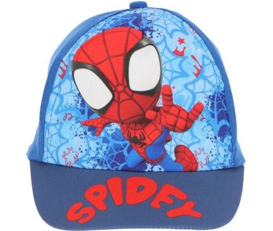 Cappellino Marvel Spidey Spider-Man da baseball Parasole Regolabile Velcro Misura 53 cm