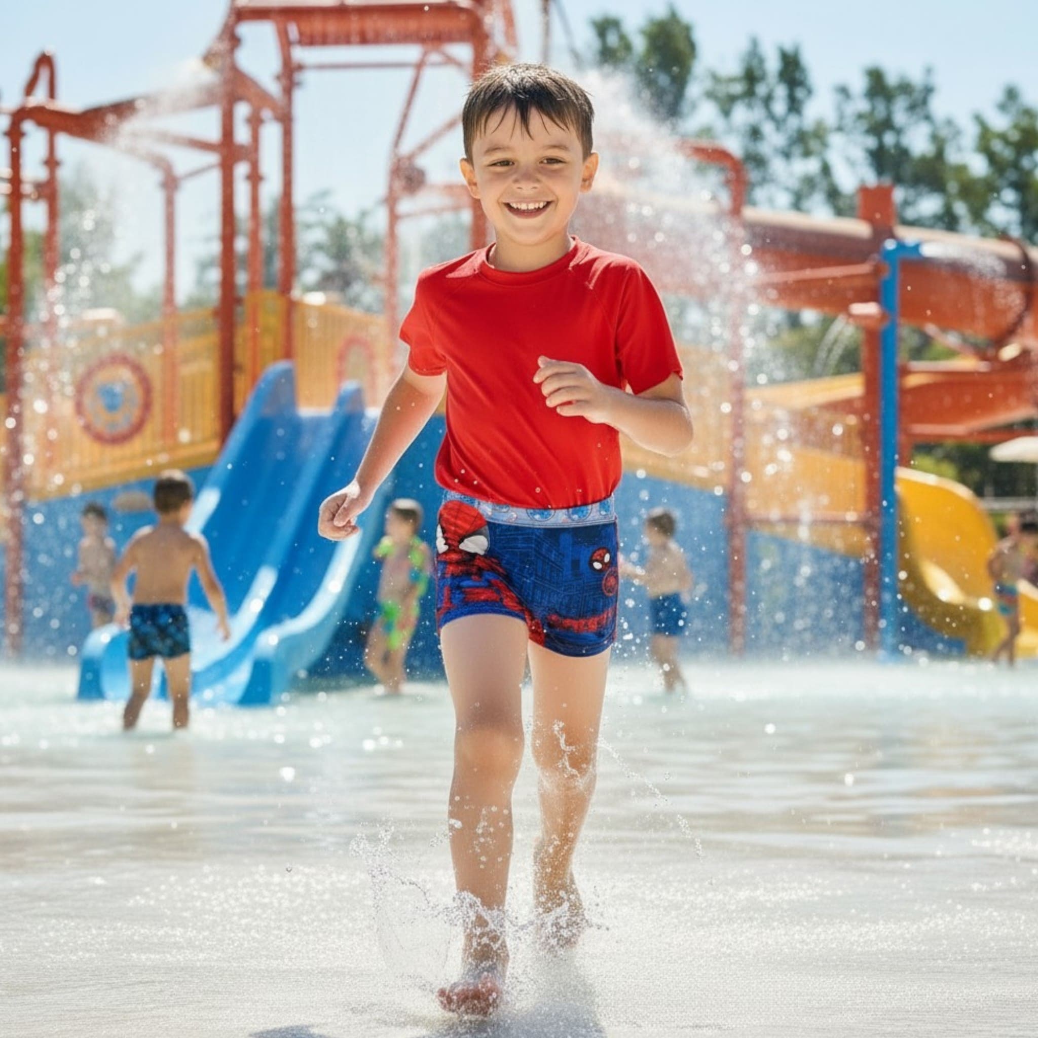 Costume Mare SPIDER-MAN Boxer da Bagno per Bambini per Mare e Piscina
