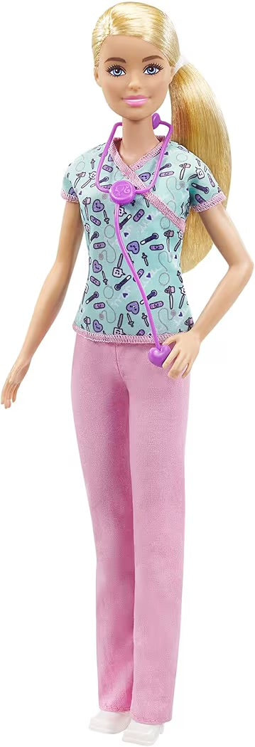 Mattel Barbie Carriere Infermiera con Bambola Giocattolo per Bambini 3+Anni GTW39