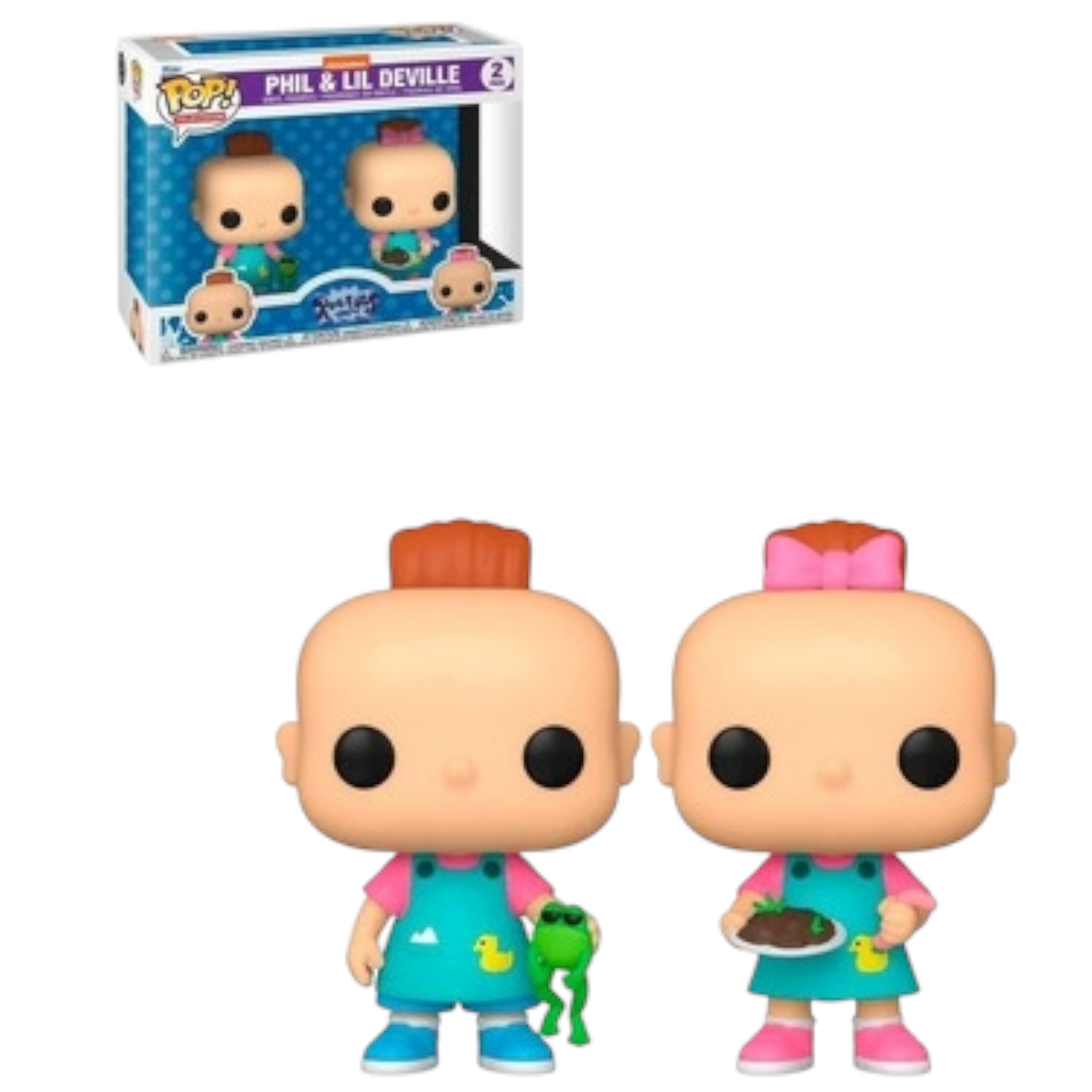 Funko POP! Television: Rugrats - Phillip DeVille - 2 Pack Phil & Lil