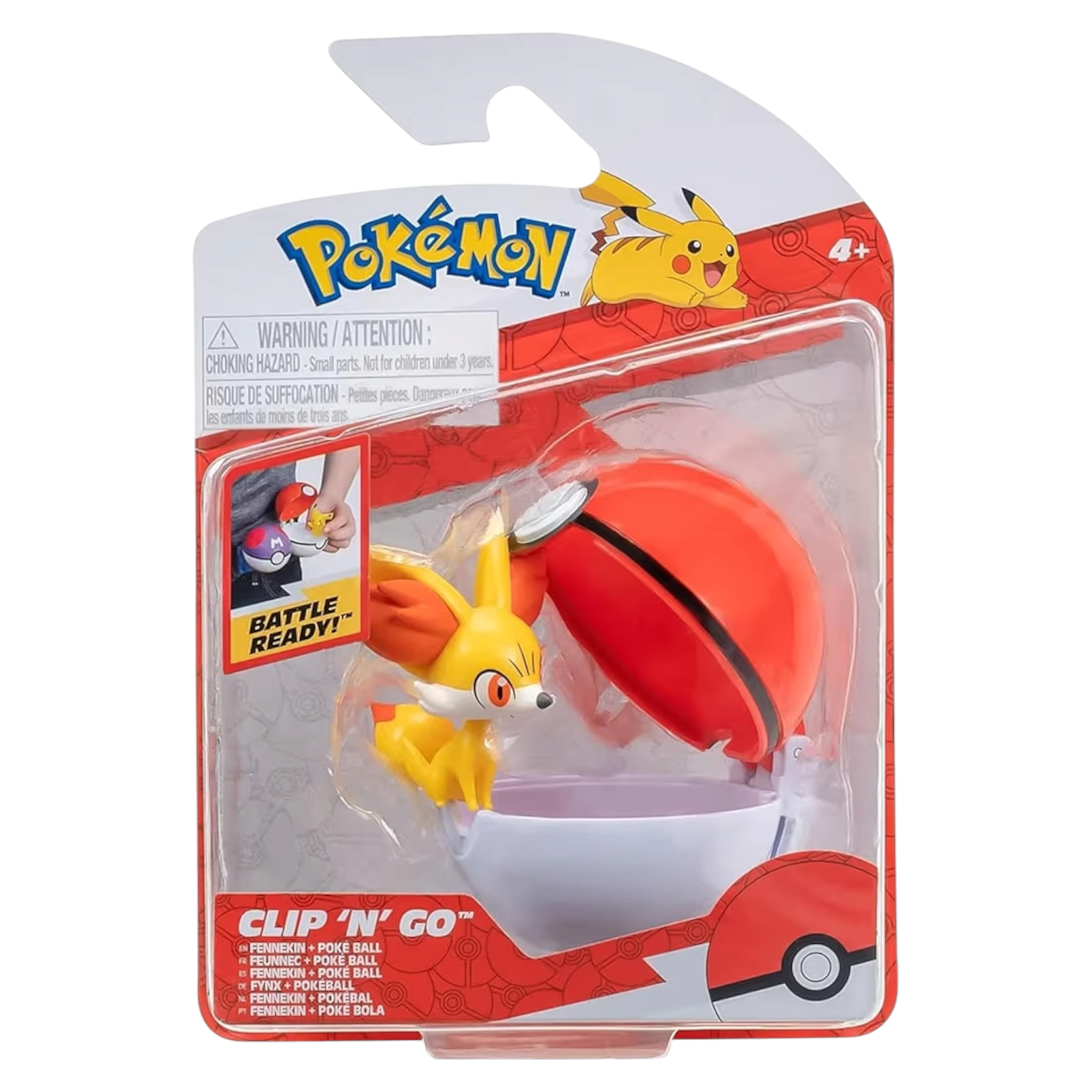 Pokémon Clip’n’Go Fynx con Poké Ball PKW3132 Personaggio 5 cm