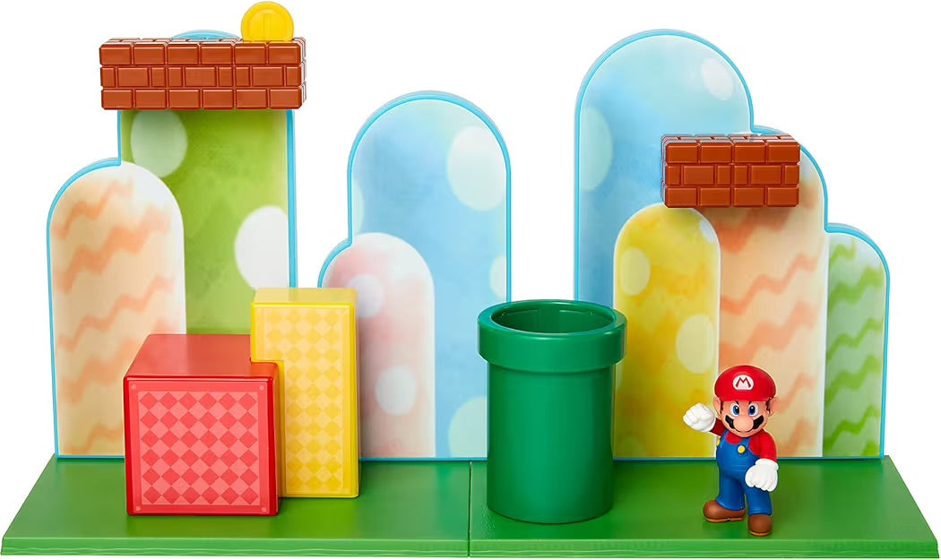 Nintendo Super Mario Acorn Plains Figure Playset con accessori