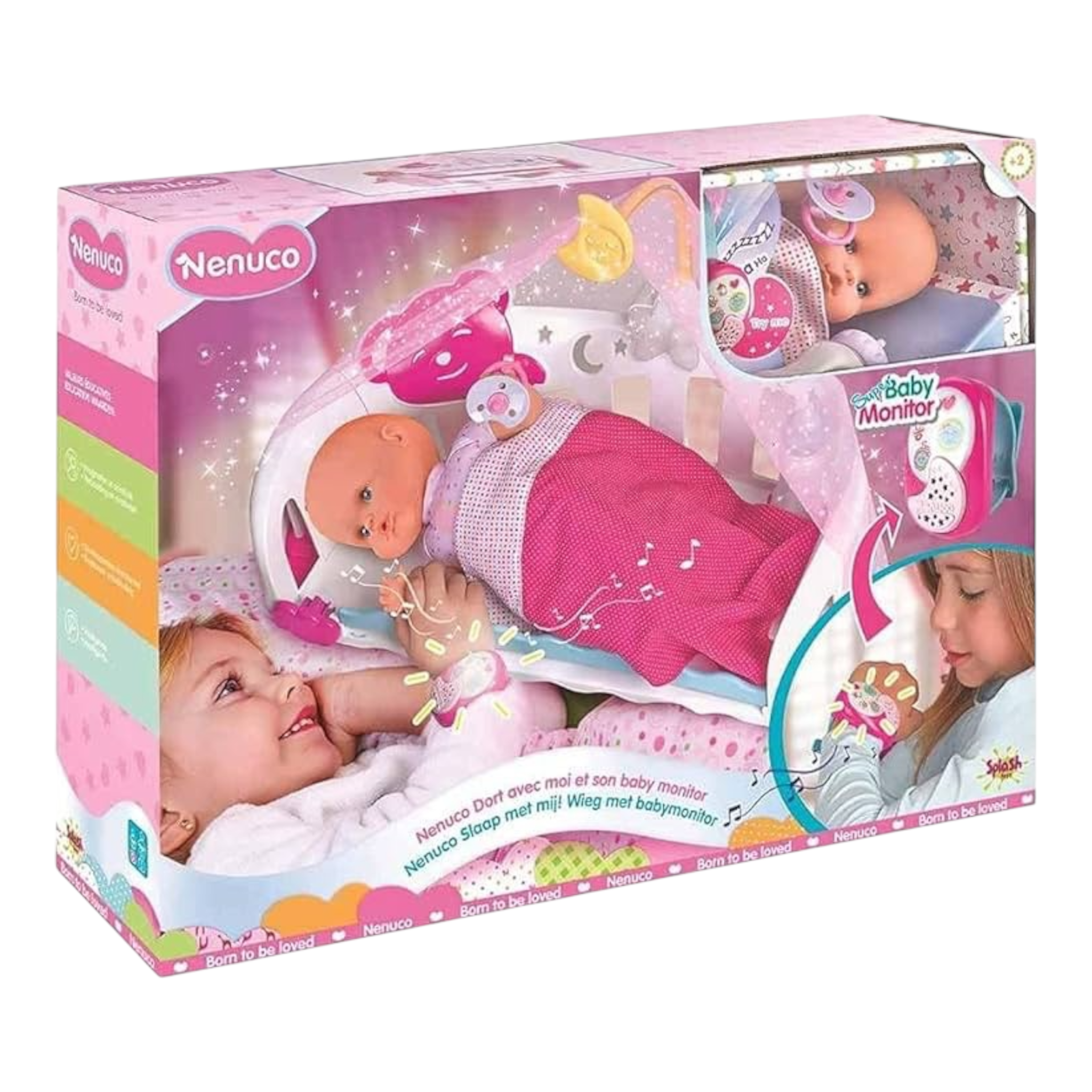 Nenuco - dormi con me con baby monitor 35 cm con baby monitor Famosa