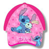 Cappellino DISNEY STITCH Fucsia da baseball Misura 52 cm Parasole Regolabile Velcro