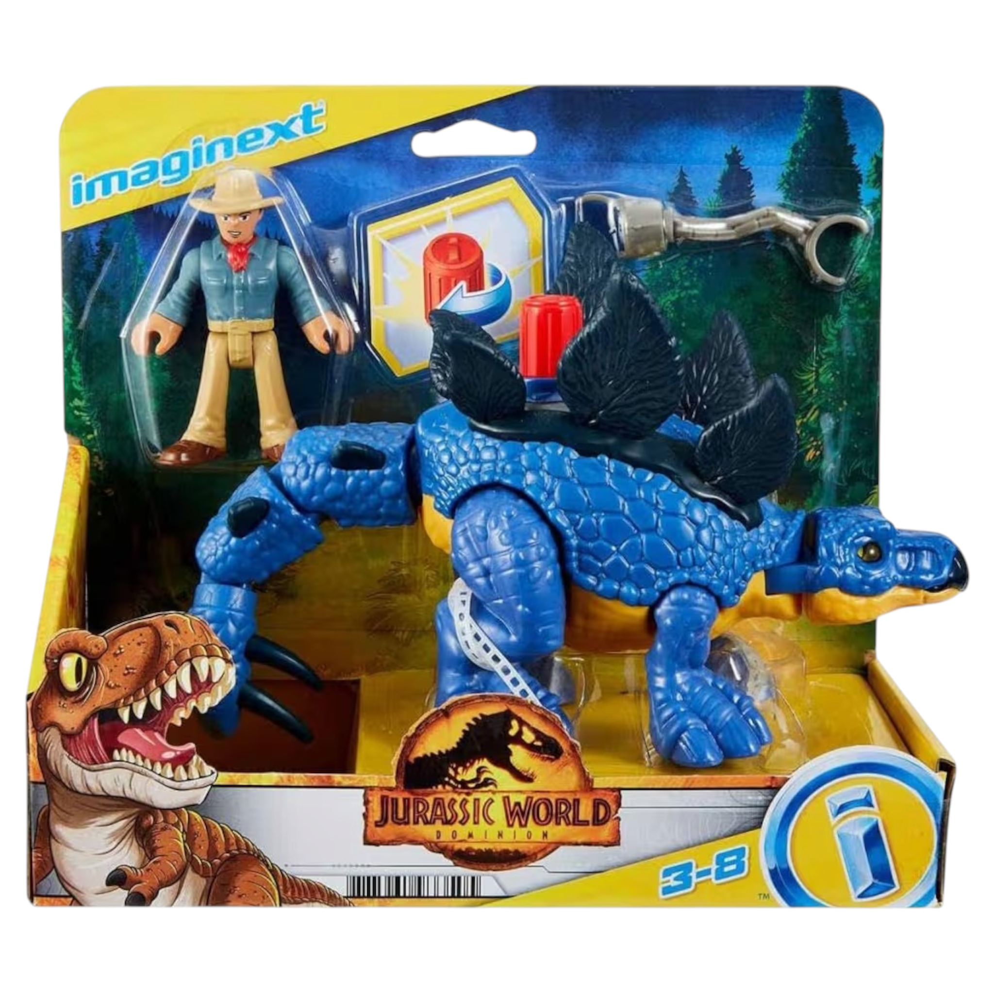Fisher-Price Imaginext Jurassic World Stegosaurus e Dr. Grant GVV64