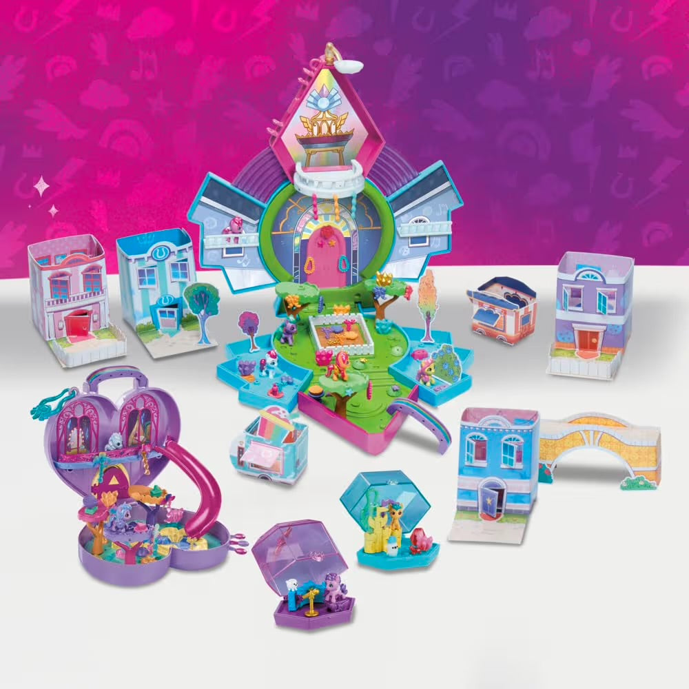 Hasbro My Little Pony Magia del Minimondo Set Mini Equestria Collection Playset Personalizzabile con oltre 120 Pezzi
