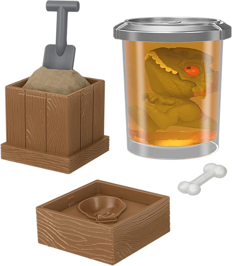 Mattel Jurassic World - Crushivores mini dinosauro giocattolo per bambini 4+ anni HVB29