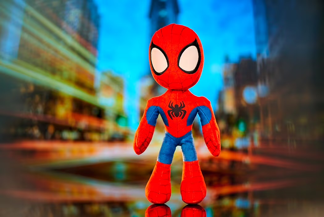 Simba Disney Marvel Spidey Peluche Spiderman 25 cm con Occhi Luminosi