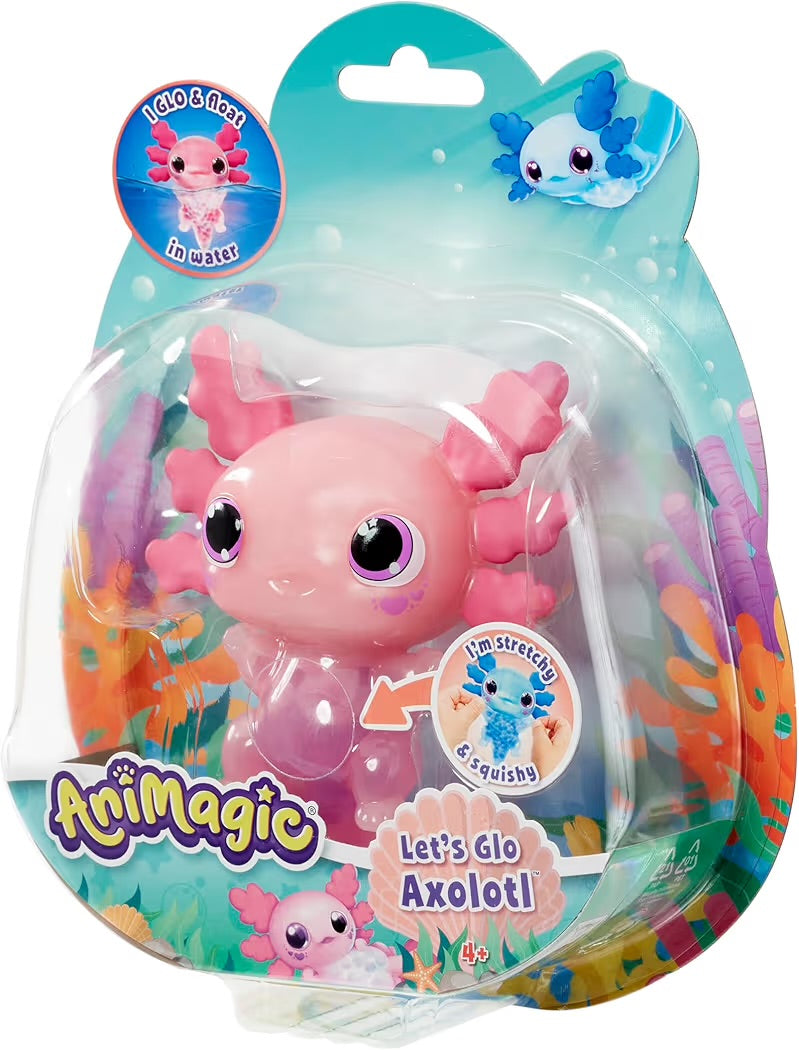 Goliath Animagic Let's Go Axolotl Animale Illuminato Rosa