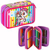 Astuccio Tokidoki Scuola 3 Scomparti Con Penna Frixion Cancellabile, Accessori Da Viaggio Organizer Per Valigia Unisex Bambini E Ragazzi, Multicolore,