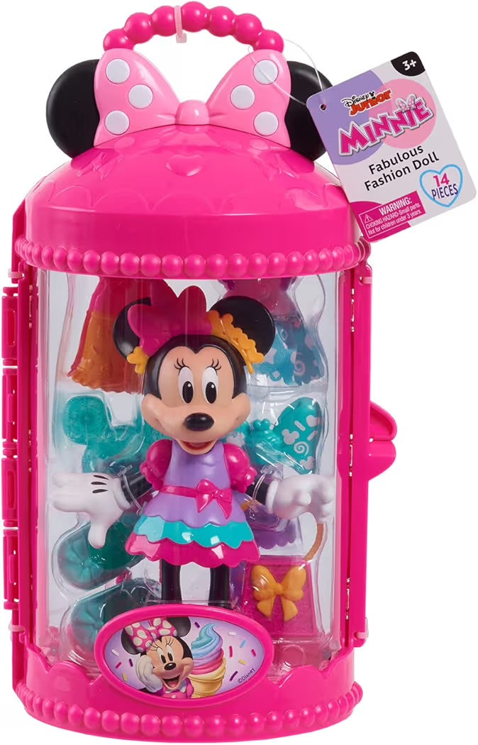Just Play Minnie Mouse Fashion 14- pezzi Sweet Party Doll and Accessories