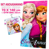 Telo mare DISNEY FROZEN 140 x 70 cm asciugamano in microfibra con sacca scarpe per bambini piscina spiaggia