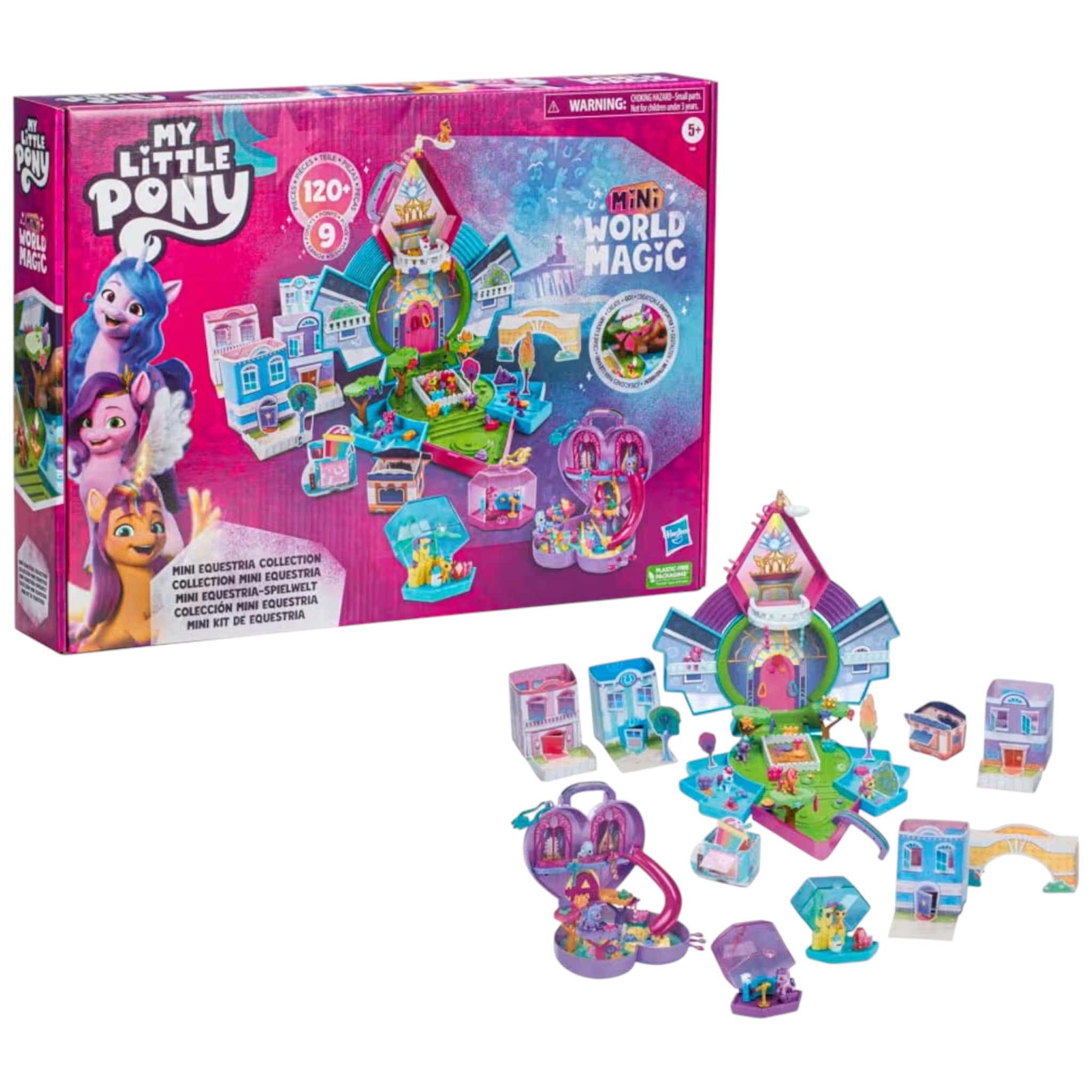 Hasbro My Little Pony Magia del Minimondo Set Mini Equestria Collection Playset Personalizzabile con oltre 120 Pezzi