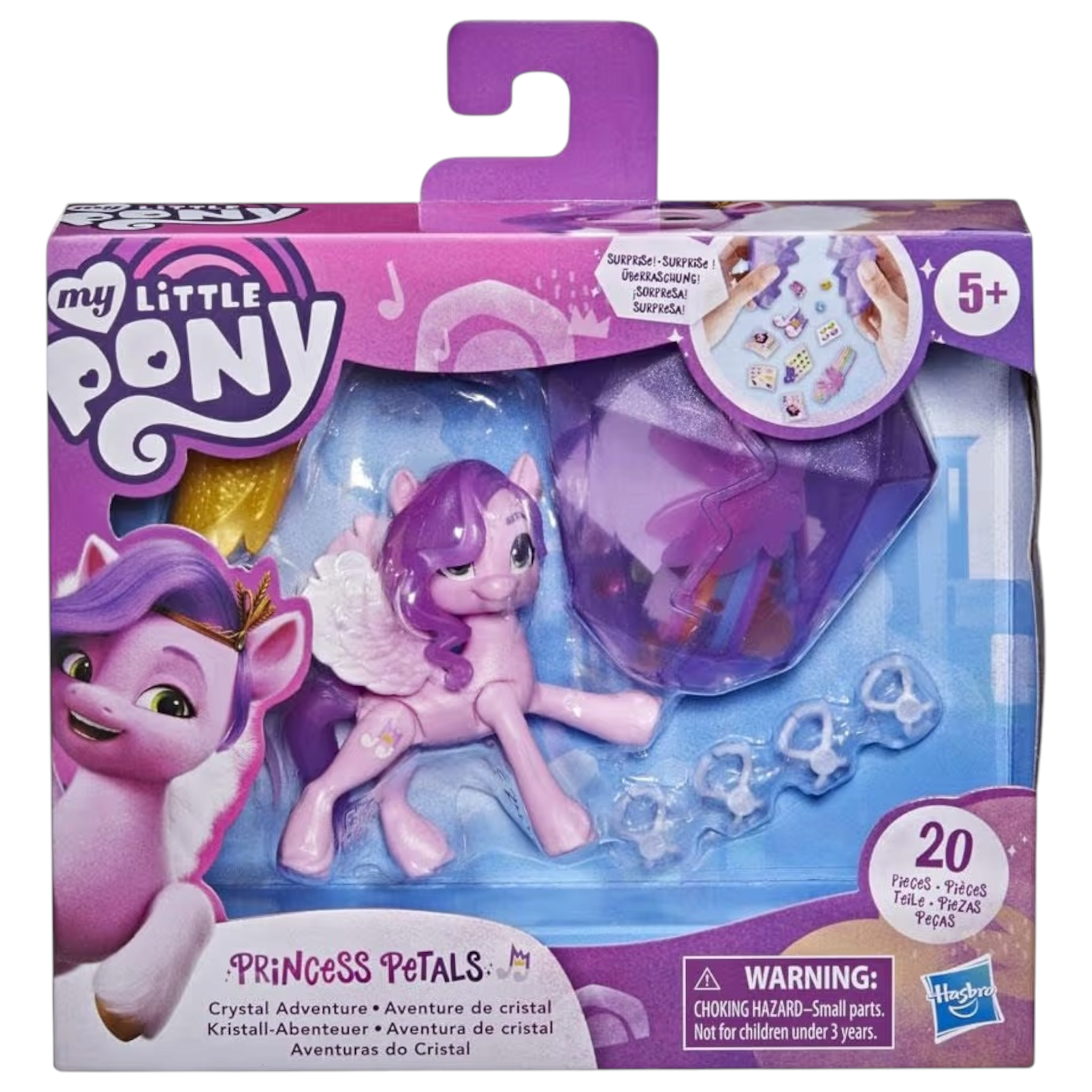 Hasbro My Little Pony Princess Petals 7,5 cm Braccialetto dell’Amicizia con Cristalli