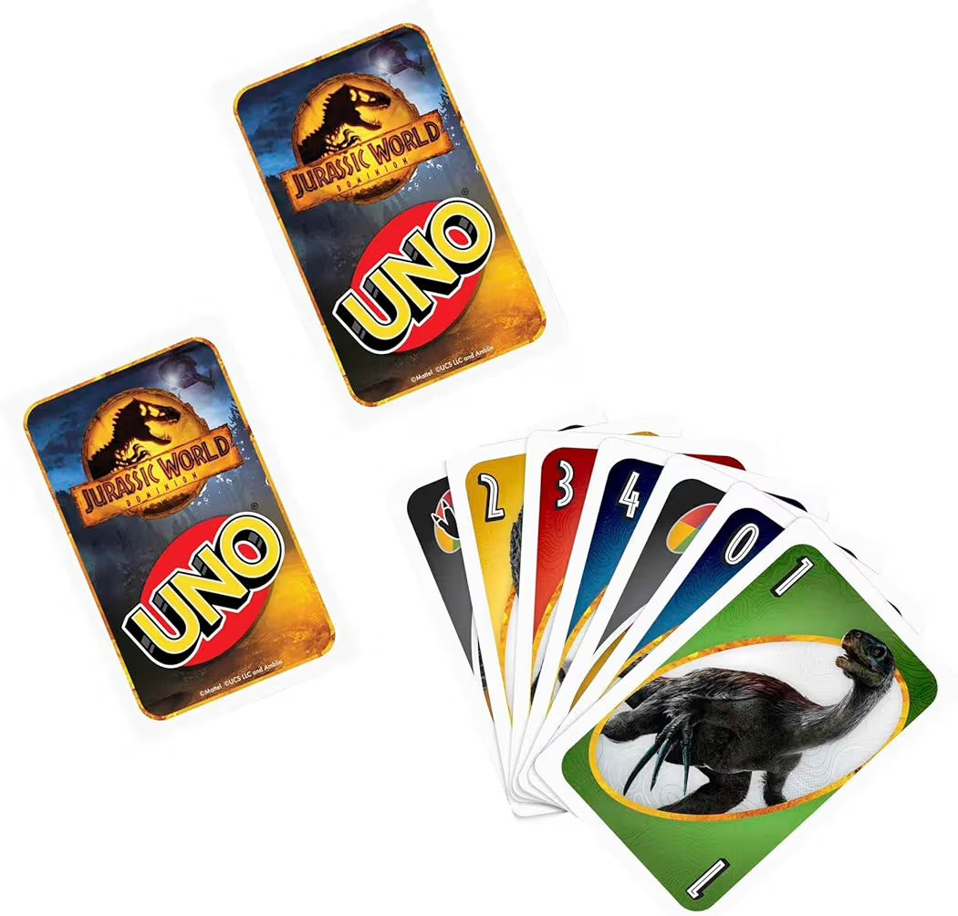 Mattel Games UNO Jurassic World Dominion GXD72 Gioco di Carte