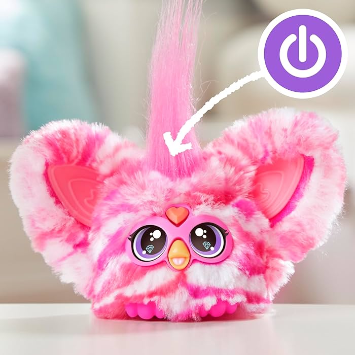 Hasbro Furby Furblets Bub-Lee – Peluche Interattivo Mini con Clip Portachiavi 6+ Anni