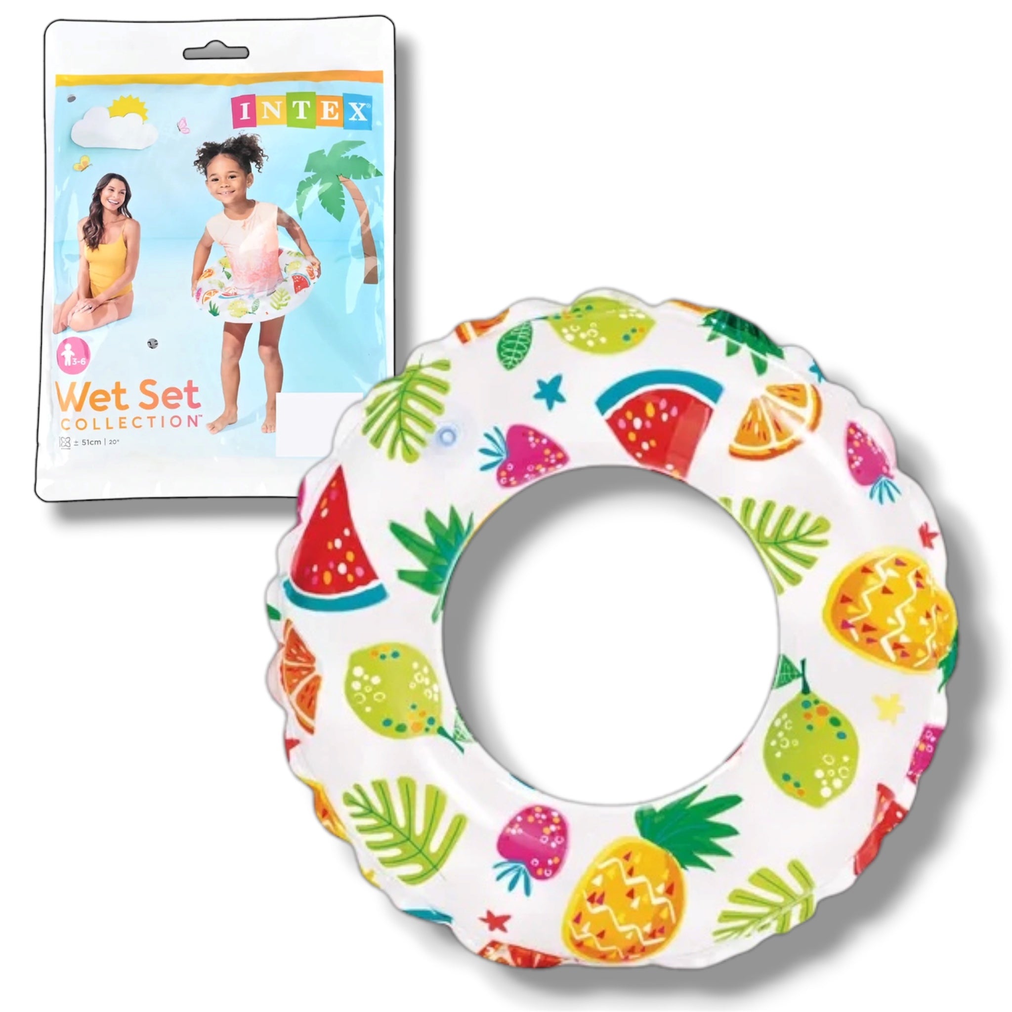 Intex Salvagente Gonfiabile Frutta 51 cm per Bambini | Mare, Spiaggia e Piscina