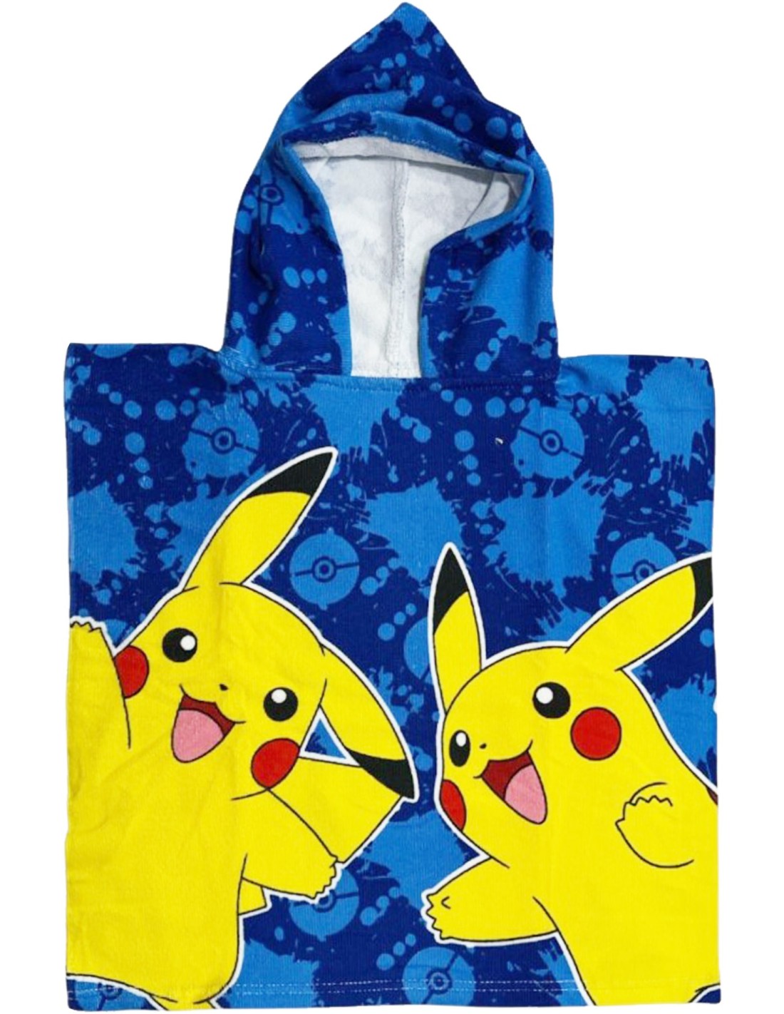 Poncho Asciugamano Pokémon Pikachu per Bambini Asciugatura Rapida Ultra Morbido 50x100 cm Ideale per Mare e Piscina